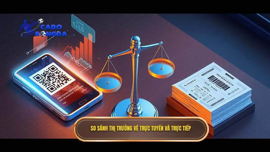 So sánh thị trường vé trực tuyến và trực tiếp