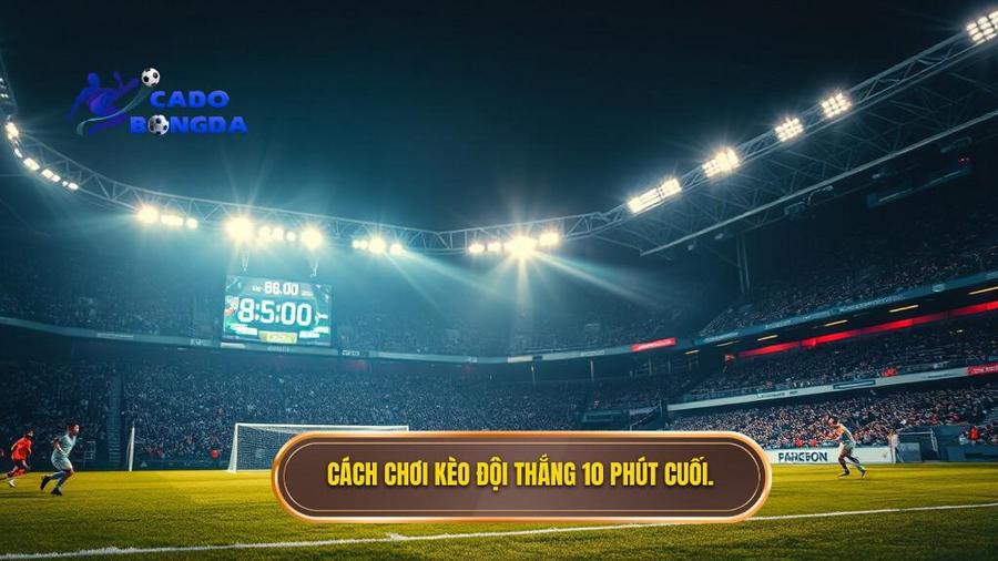 1. Cách chơi kèo đội thắng 10 phút cuối.