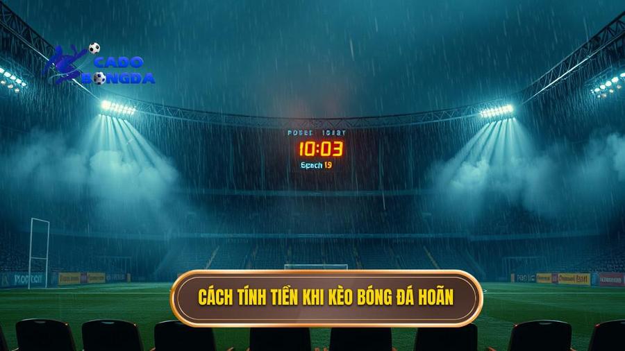 Cách tính tiền khi kèo bóng đá hoãn