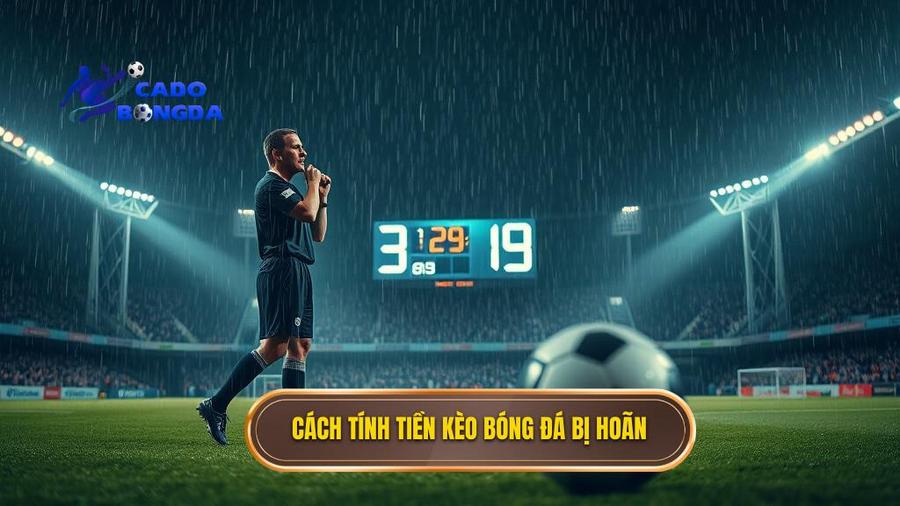 Cách tính tiền kèo bóng đá bị hoãn